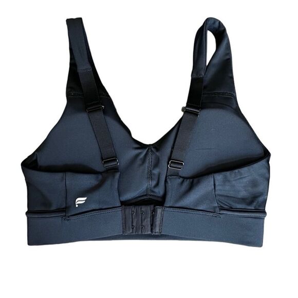 Fabletics On-The-Go Midi Medium Impact Sports Bra black size small - Picture 2 of 10